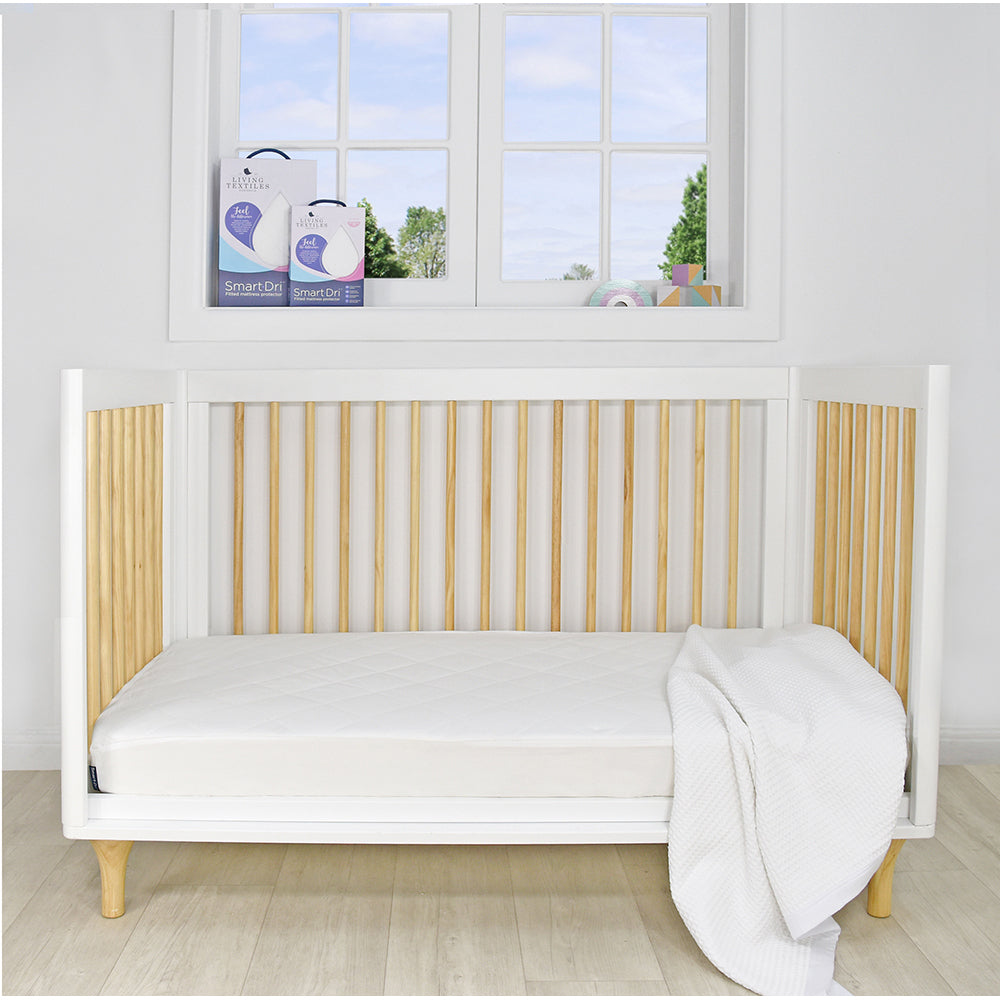 Smart-Dri Baby 132cm Waterproof Cot Mattress Protector Large - White
