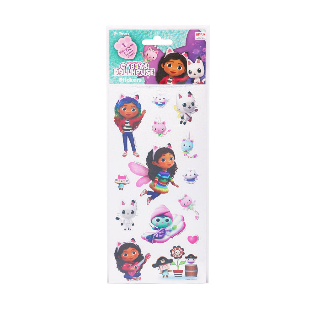 300-11014-3pk-gabbys-dollhouse-kids-holographic-fun-sticker-sheets-3y