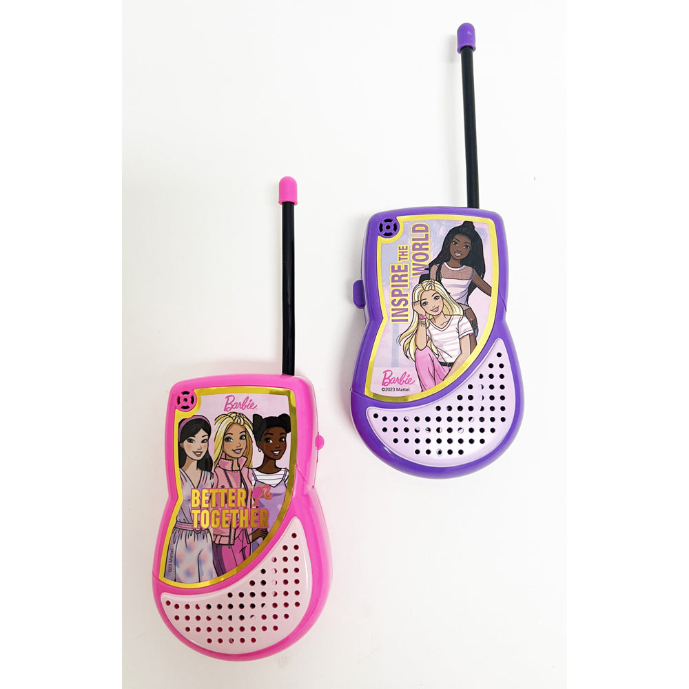 340-11005-2pc-barbie-walkie-talkie-radio-kids-children-handheld-toy-assorted-5y