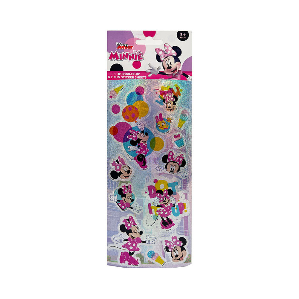 407-005964-3pk-minnie-mouse-kids-holographic-fun-sticker-sheets-3y