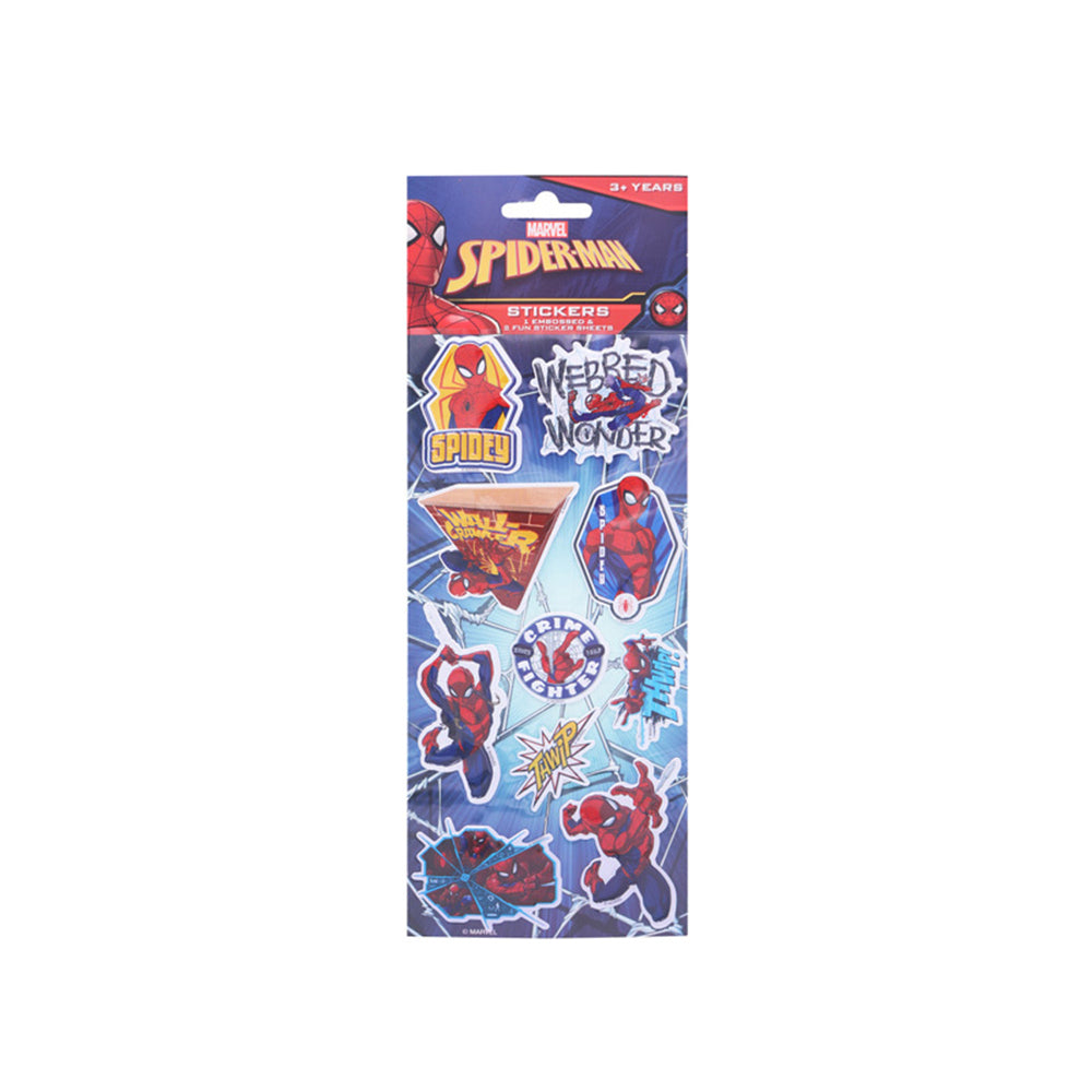 439-005827-3pk-spiderman-kids-embossed-fun-sticker-sheets-3y
