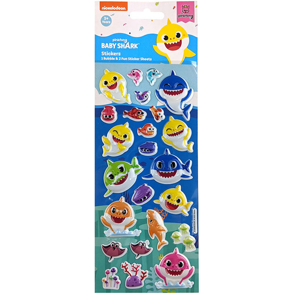442-006534-3pk-baby-shark-kids-bubble-fun-sticker-sheets-3y