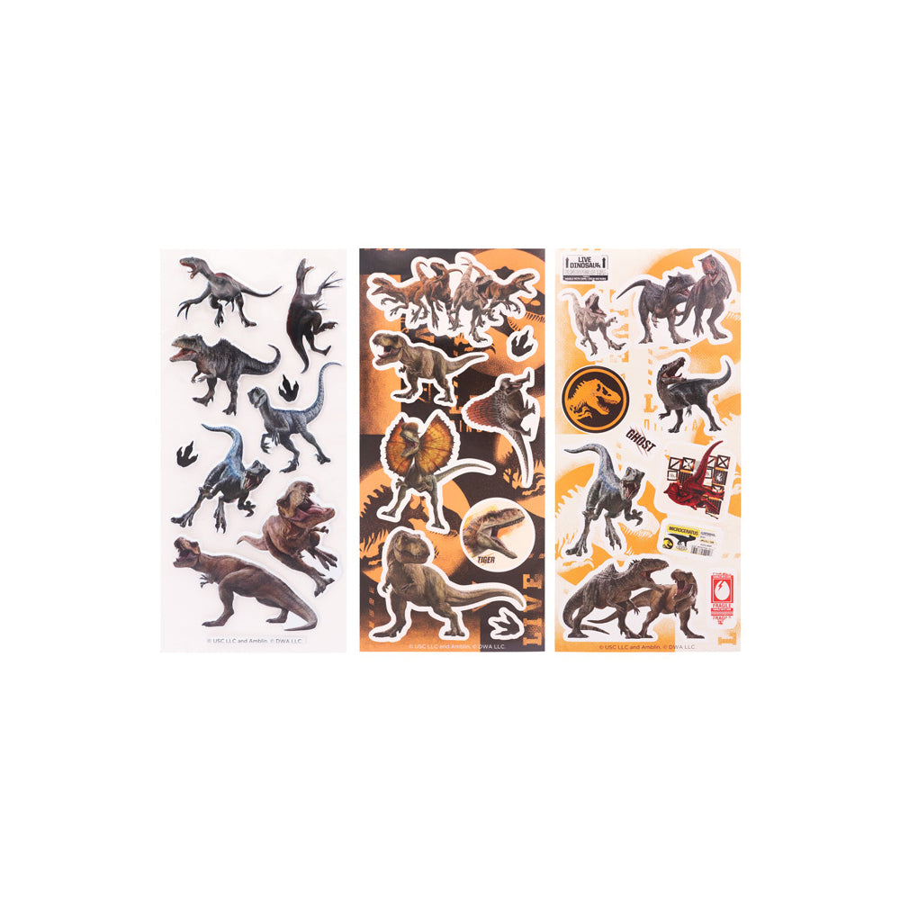 442-006602-3pk-jurassic-world-kids-children-puffy-sticker-sheets-3y