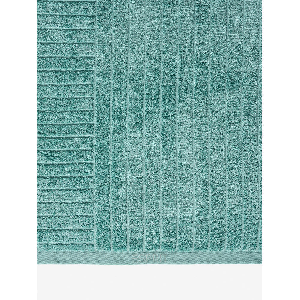 42436l026-esprit-isle-cotton-textured-600-gsm-soft-bath-towel-aqua