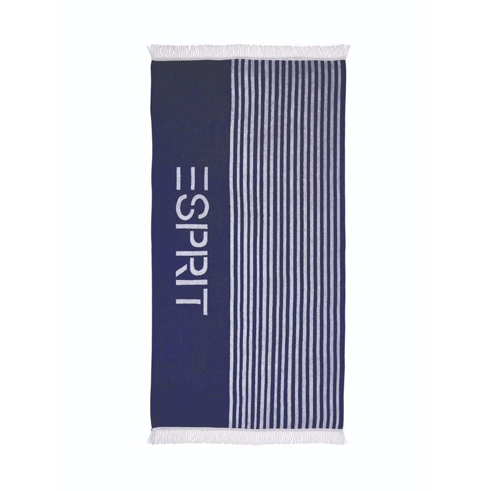 42c74k684-esprit-marco-cotton-400-gsm-beach-pool-towel-navy-white-stripes