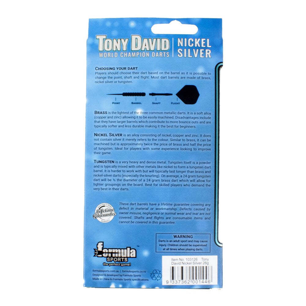 103120-12pc-formula-sports-tony-david-20g-darts-flight-shaft-w-case-nickel-silver