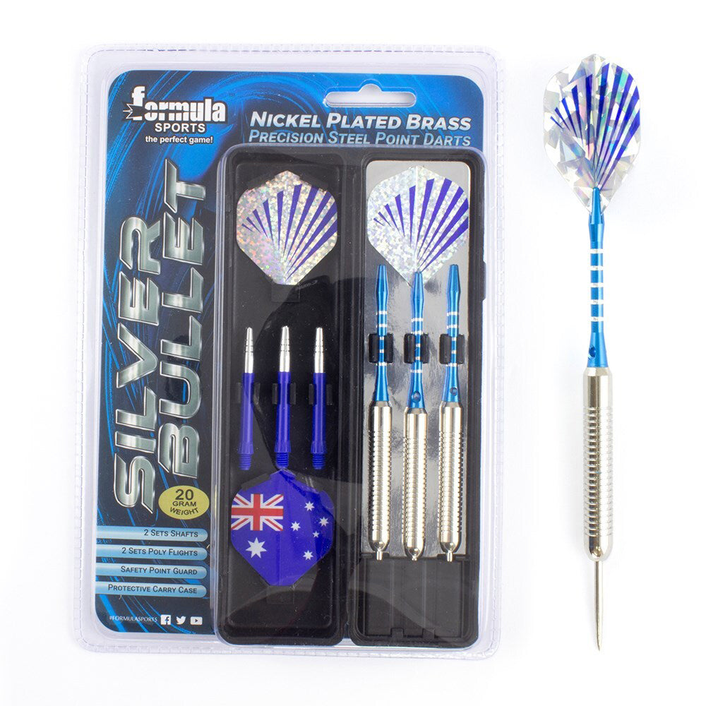 106322-formula-sports-22g-silver-bullet-nickel-plated-brass-darts-gift-pack