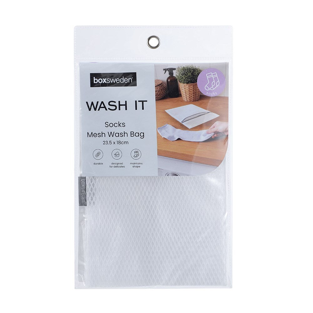 35686-boxsweden-wash-it-23-5cm-washing-machine-mesh-sock-bag-white