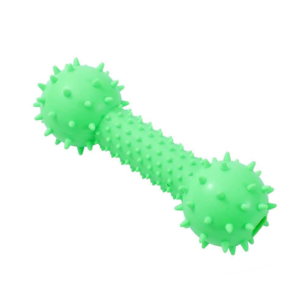 36034-paws-claws-rubber-14-5x5cm-dumbbell-pet-dog-toy-assorted