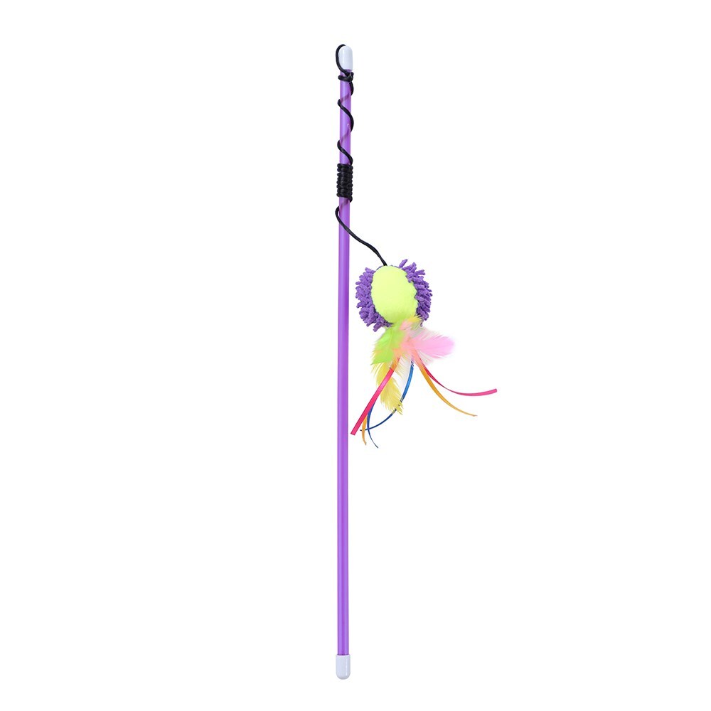36119-paws-claws-45cm-tassel-cat-kitten-pet-toy-dangler-assorted