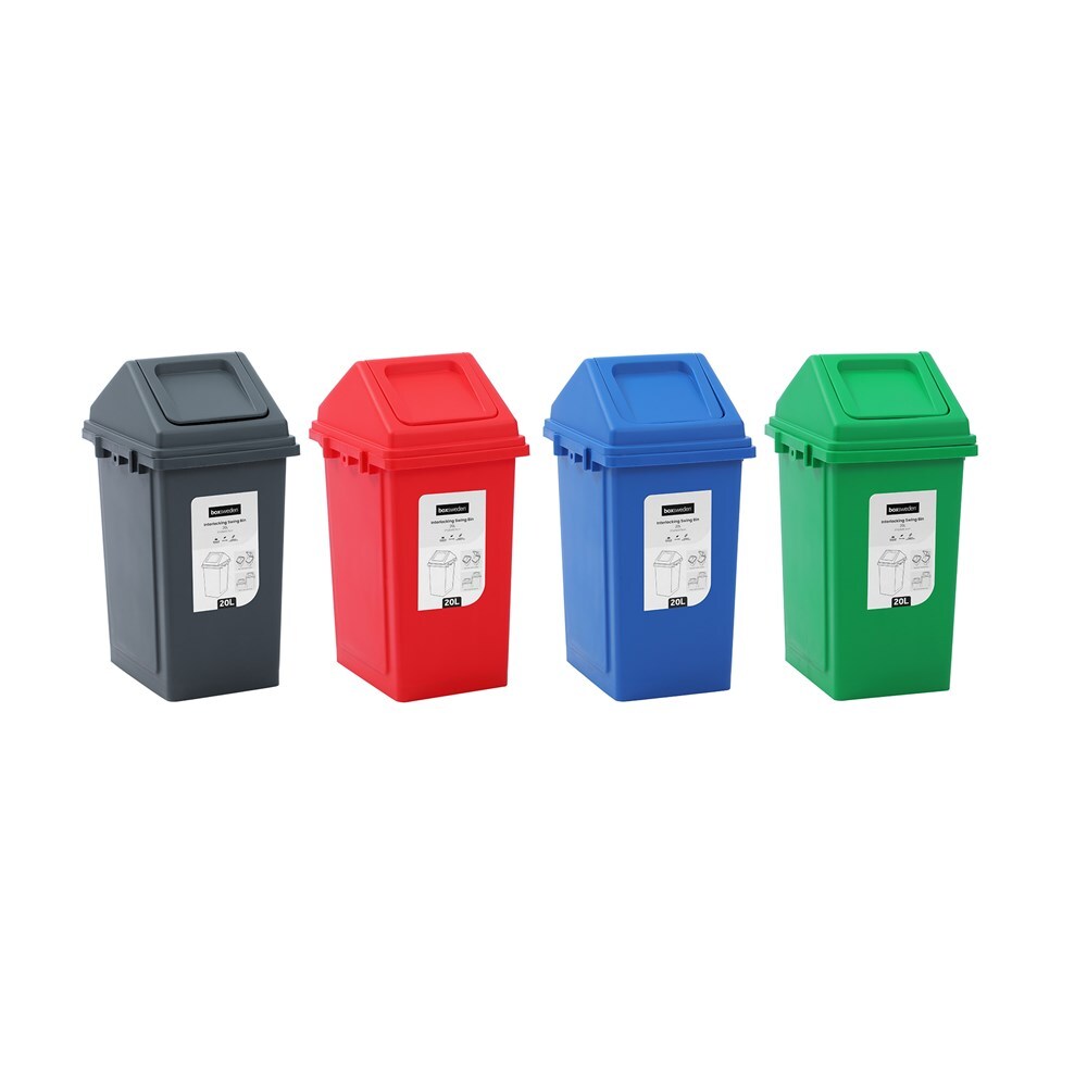 37277-boxsweden-interlocking-20l-51-5cm-swing-bin-assorted