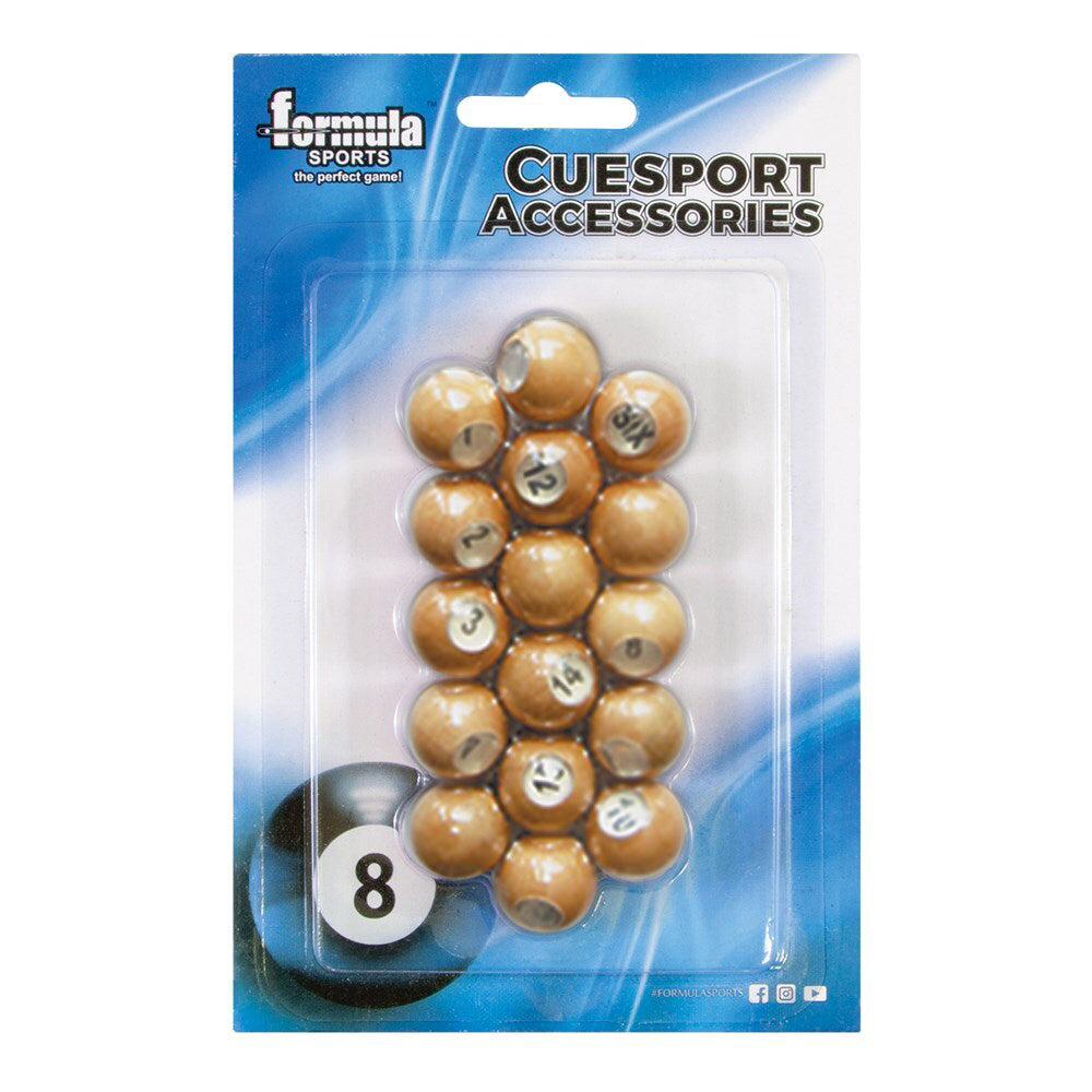 Formula Sports Wood Kelly Pool Marbles Billiard Accessory