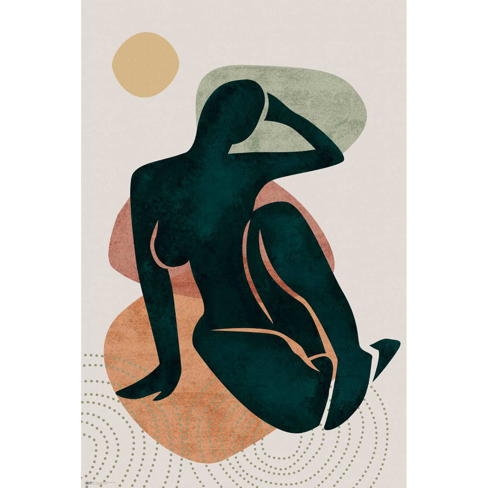 4964-impact-merch-matisse-style-lady-on-rocks-regular-sized-poster-92x61cm