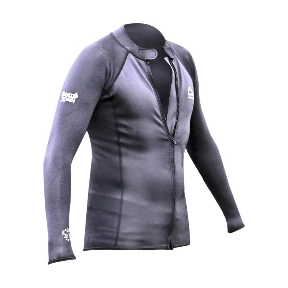 Adrenaline Neoprene Zipper Surf Top High Warmth Surfwear Black