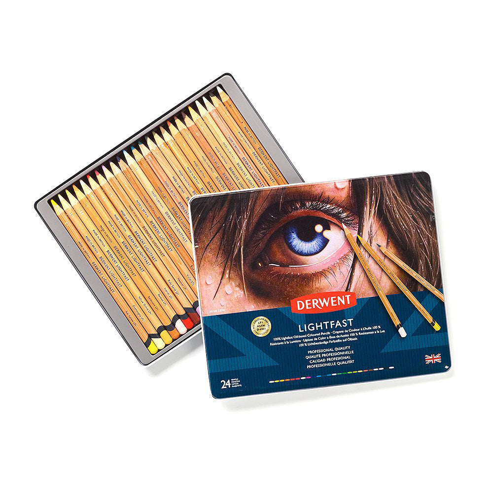 2302720-24pk-derwent-lightfast-drawing-colouring-oil-based-coloured-pencil-w-tin