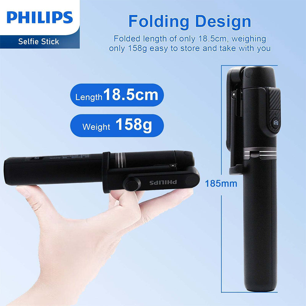 4895229100626-philips-flexible-tripod-selfie-stick-w-bluetooth-remote-for-iphone-black