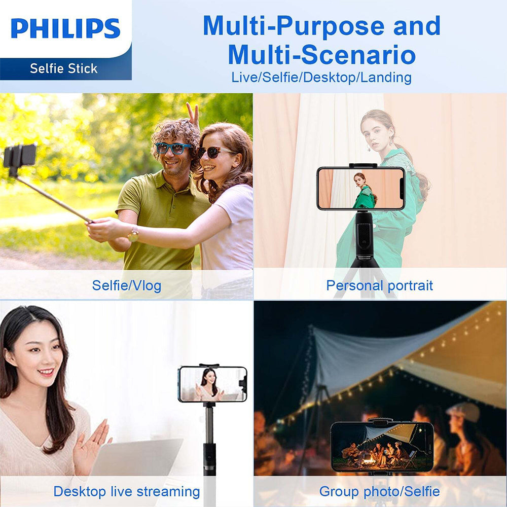 4895229100626-philips-flexible-tripod-selfie-stick-w-bluetooth-remote-for-iphone-black