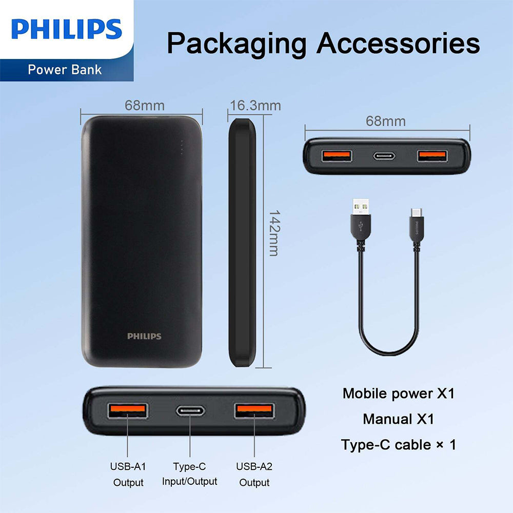 4895229129214-philips-10000mah-pd-mobile-battery-fast-charge-power-bank-w-2-usb-port-bk