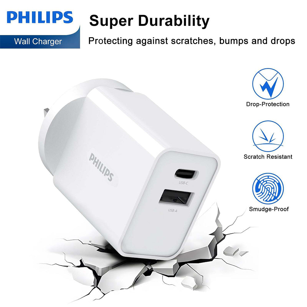 4895229134898-philips-20w-wall-charger-adapter-w-usb-c-to-type-c-cable-for-samsung-white