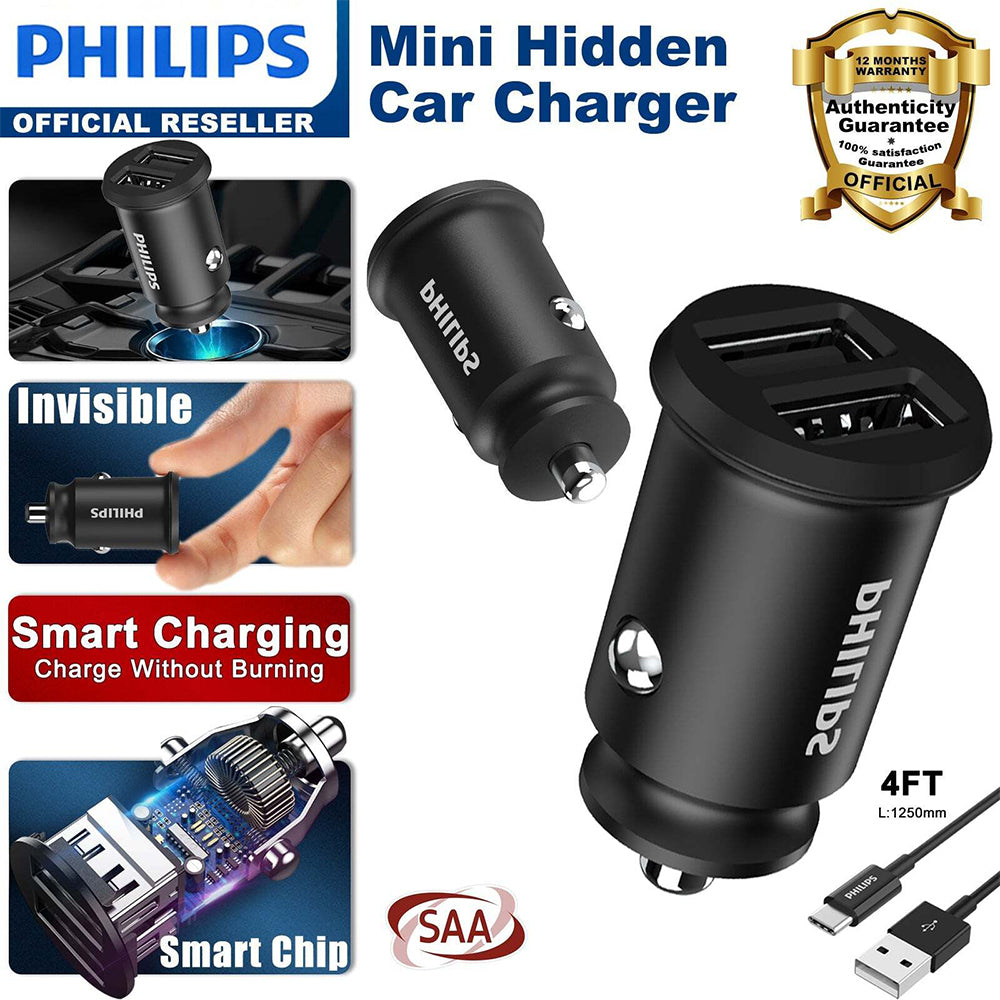 4895229134980-philips-dual-usb-a-port-car-charger-w-type-c-cable-black
