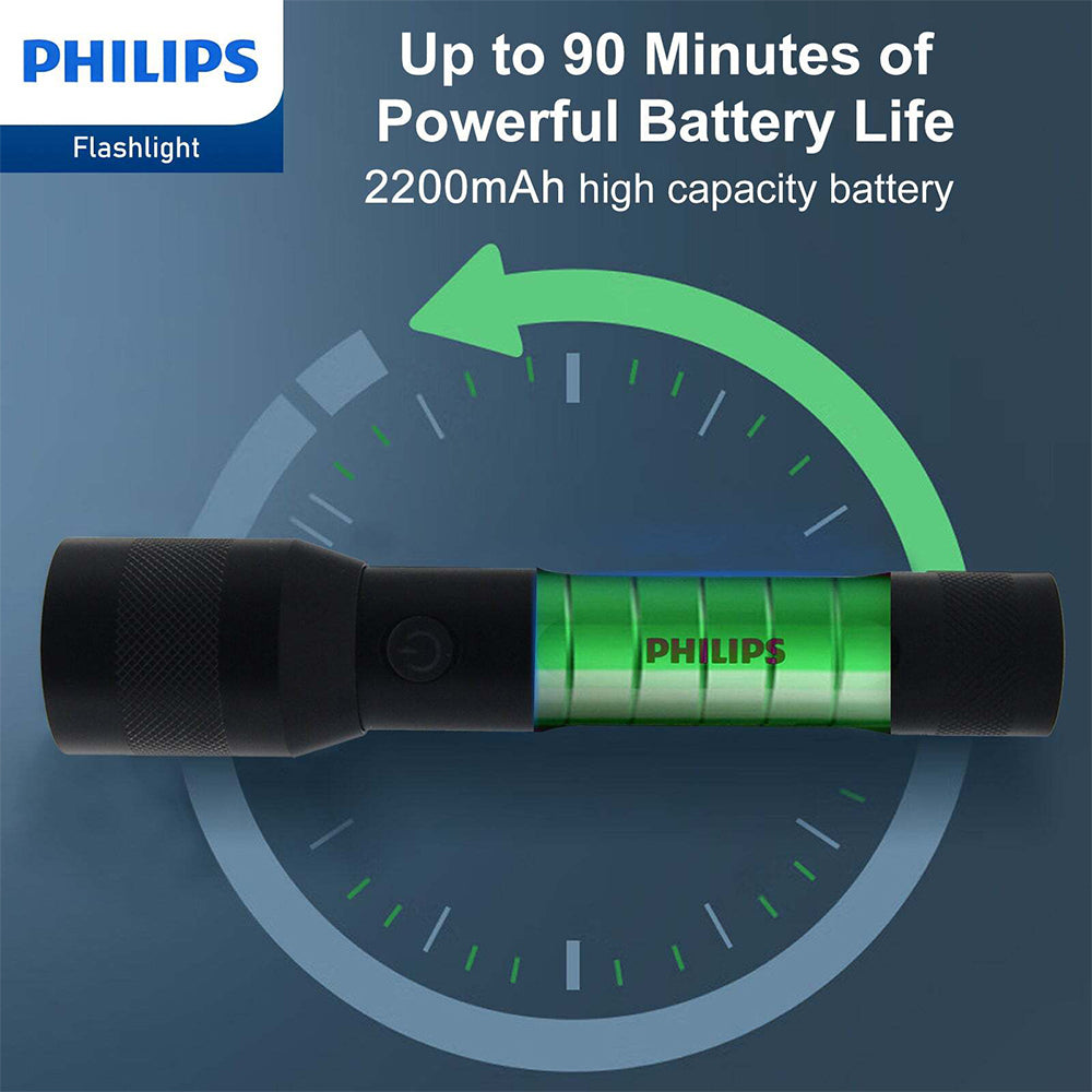 4895229136137-philips-rechargeable-led-handheld-1100lm-flashlight-black