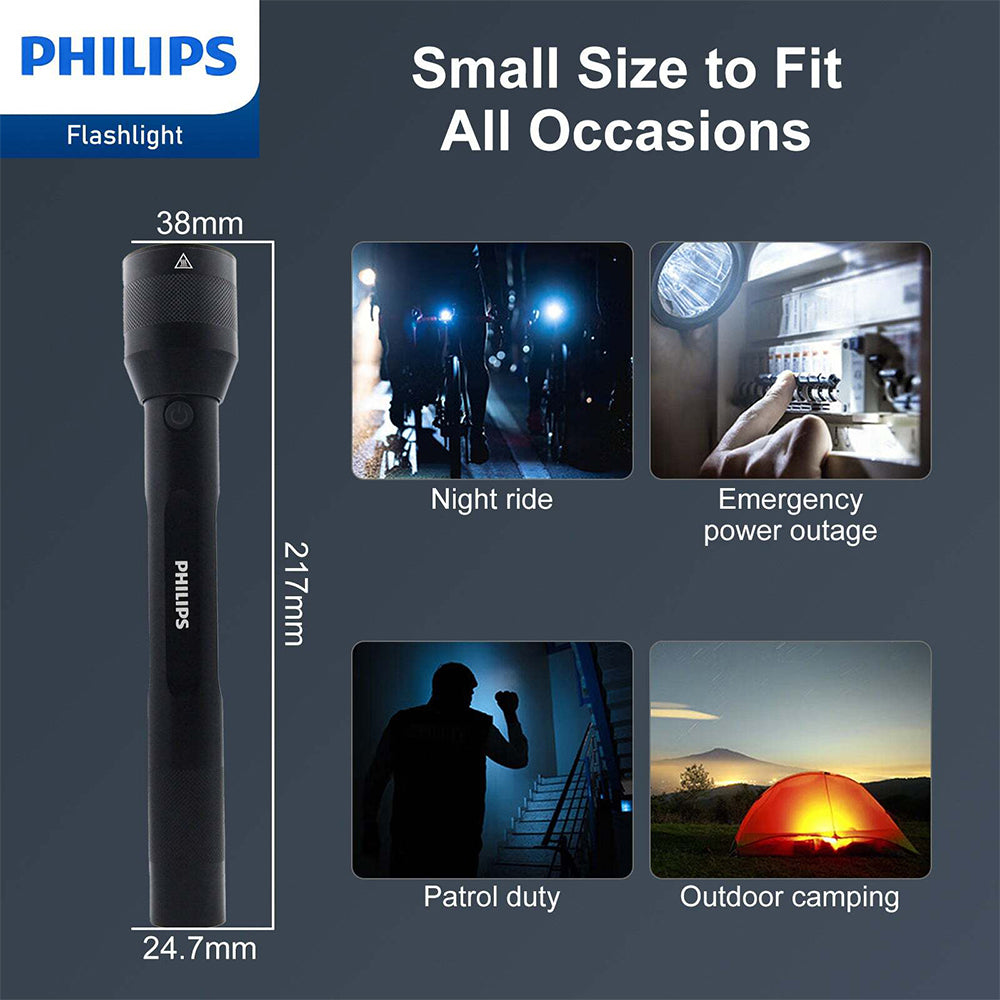 4895229136144-philips-rechargeable-led-handheld-1000lm-flashlight-black