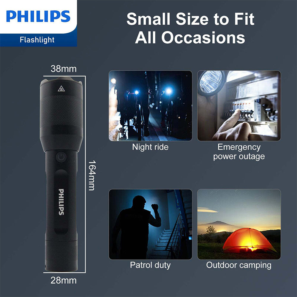 4895229136151-philips-rechargeable-led-handheld-1200lm-flashlight-black