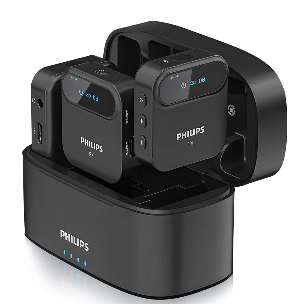 6970274911422-3pc-philips-2-4ghz-wireless-microphone-hd-recording-mic-w-charging-case