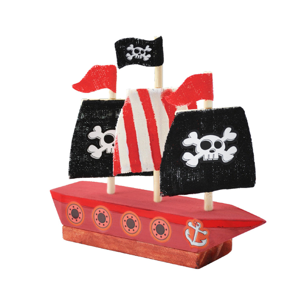 Craft For Kids Make & Paint Your Own Pirate Ship Activity Kit 5y+