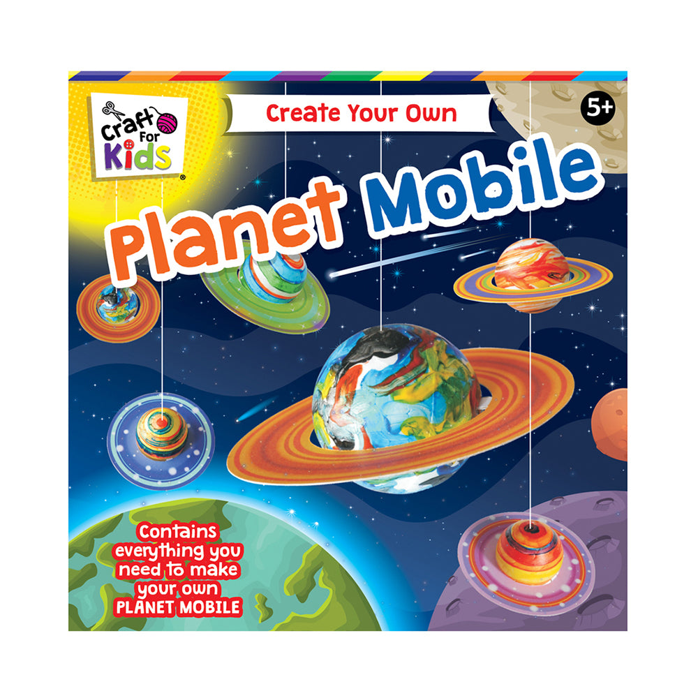 Craft For Kids Create Your Own Planet Mobile Activity Kit 5y+