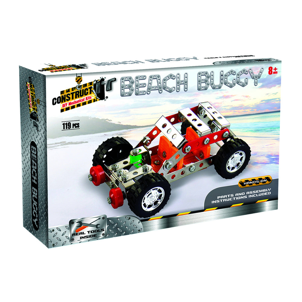 119pc Construct IT DIY Beach Buggy Toy w/ Tools Kit Kids 8y+