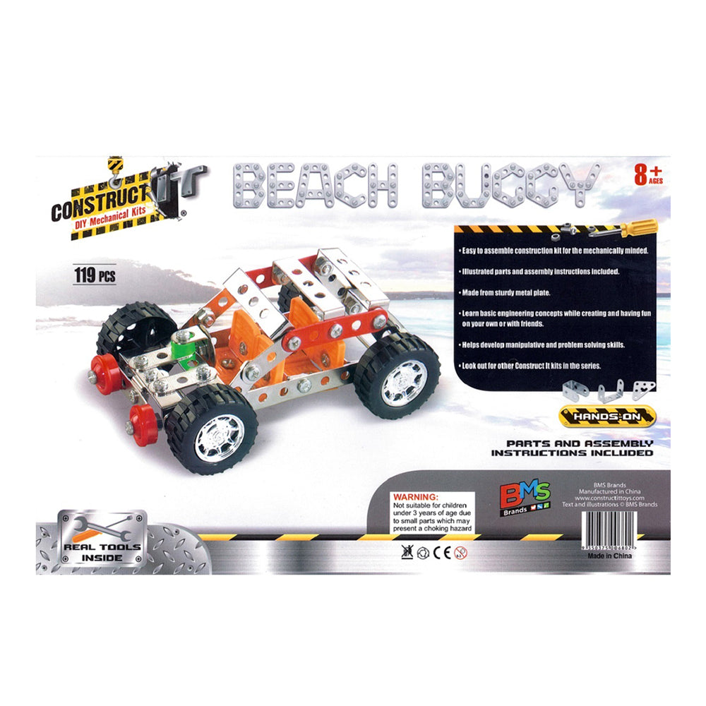 119pc Construct IT DIY Beach Buggy Toy w/ Tools Kit Kids 8y+