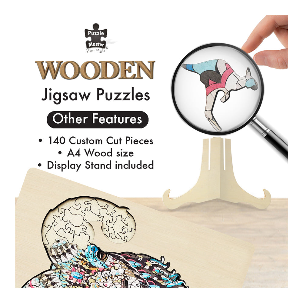 133pc Puzzle Master Series-1 Wooden Jigsaw w/ Stand Set Kids 8y+ Ram
