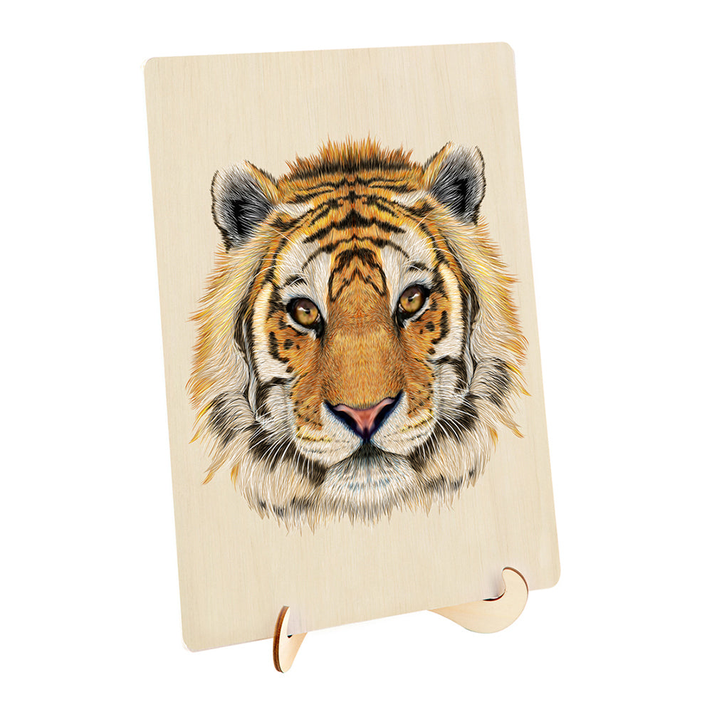 130pc Puzzle Master Series-3 Wooden Jigsaw w/ Stand Set Kids 8y+ Tiger 2.0