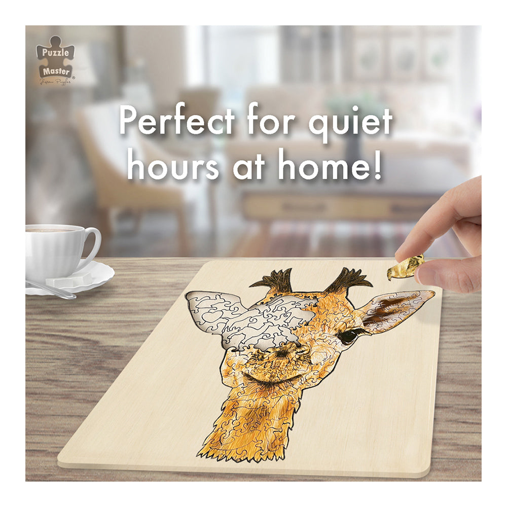 128pc Puzzle Master Series-3 Wooden Jigsaw w/ Stand Set Kids 8y+ Giraffe