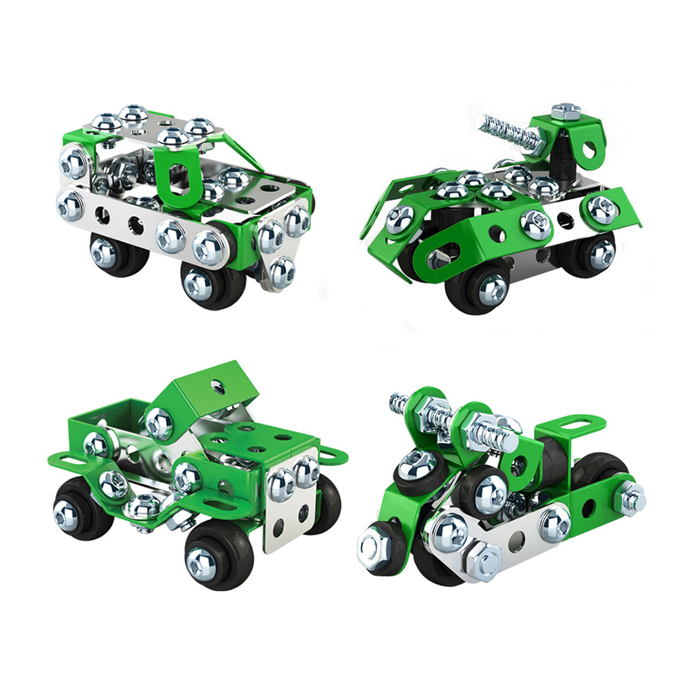 Construct IT Constructables Car/Tank/Motor Toy Kids 8+ Green Asst