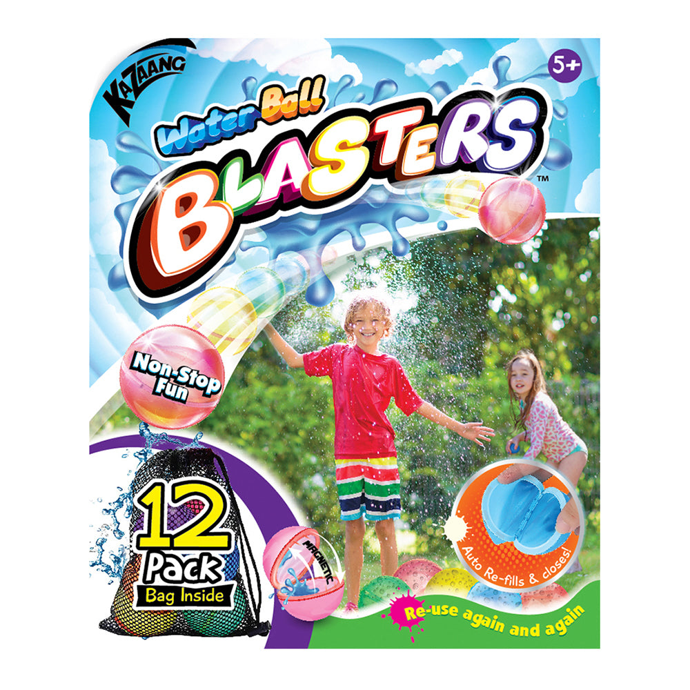 12pc Kazaang Auto-Refill Water Ball Blasters w/ Bag Toy Set Kids 5y+