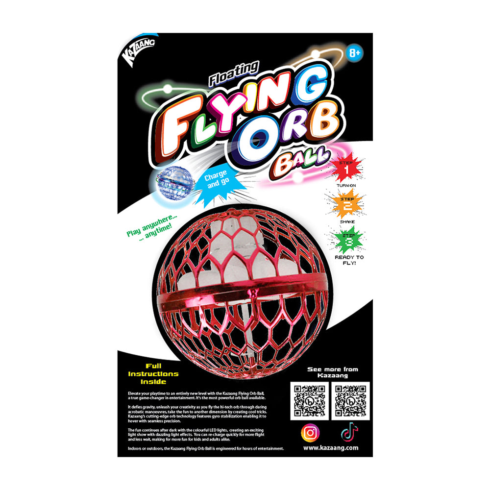 Kazaang Flying Orb Ball Toy Indoor/Outdoor Kids/Children 8y+ Red
