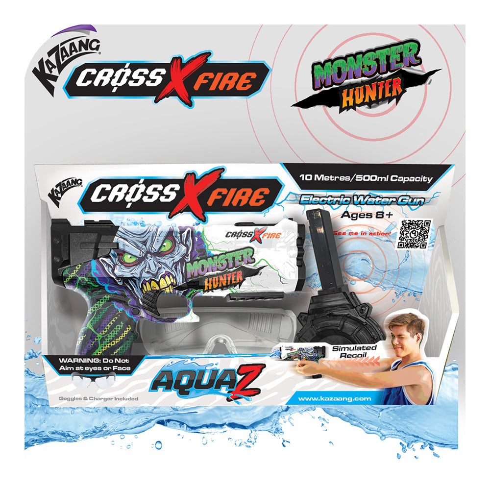 4pc Kazaang Cross Fire Monster Hunter Water Gun/Charger Set Kids 8+