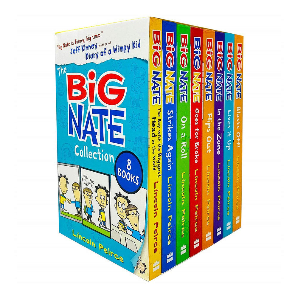 8pc Harper Collins The Big Nate Collection Story Book Set 8y+