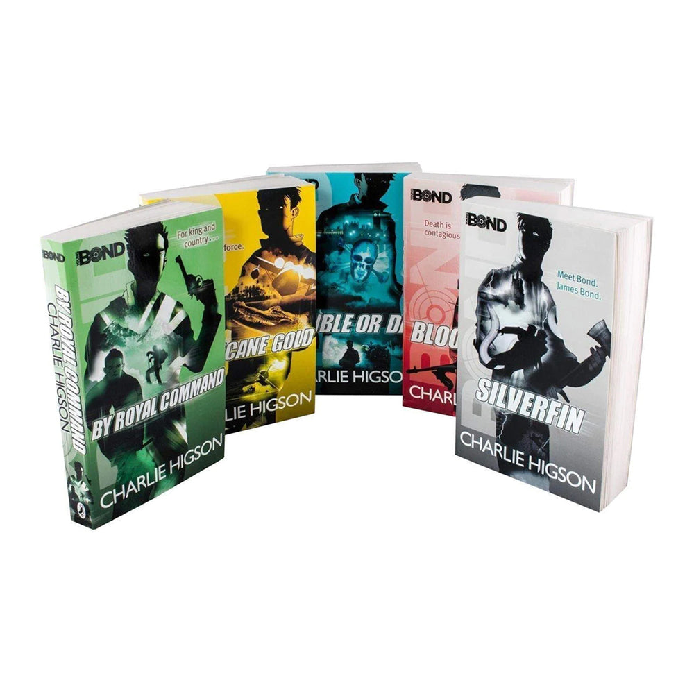 5pc Young Bond Collection Adventure Reading Book Set 12y+