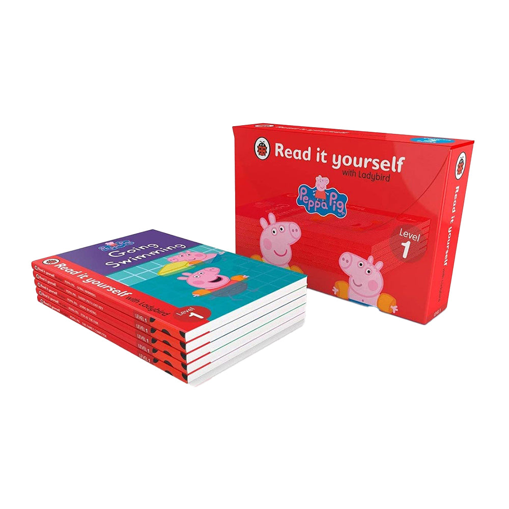 5pc Peppa Pig Read It Yourself Kids Reading Book Set Lvl1
