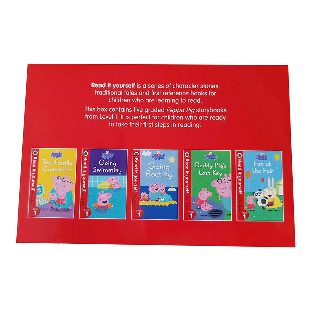 5pc Peppa Pig Read It Yourself Kids Reading Book Set Lvl1