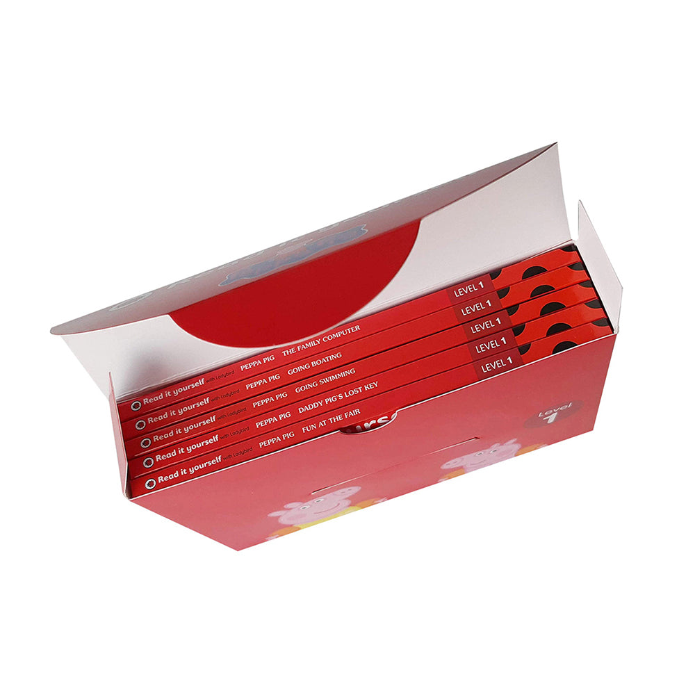 5pc Peppa Pig Read It Yourself Kids Reading Book Set Lvl1