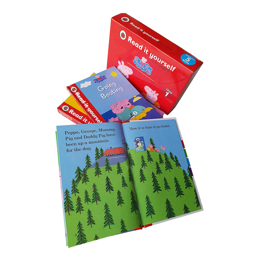 5pc Peppa Pig Read It Yourself Kids Reading Book Set Lvl1