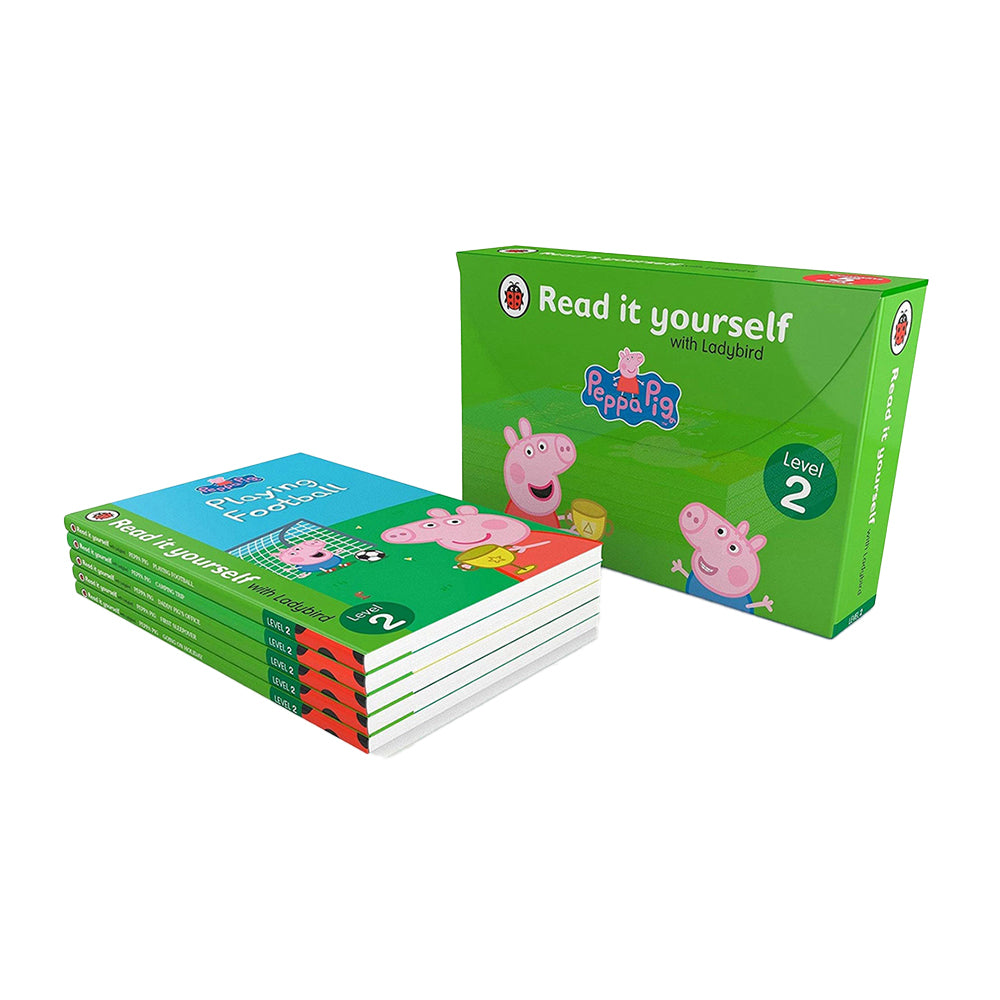 5pc Peppa Pig Read It Yourself Kids Reading Book Set Lvl2
