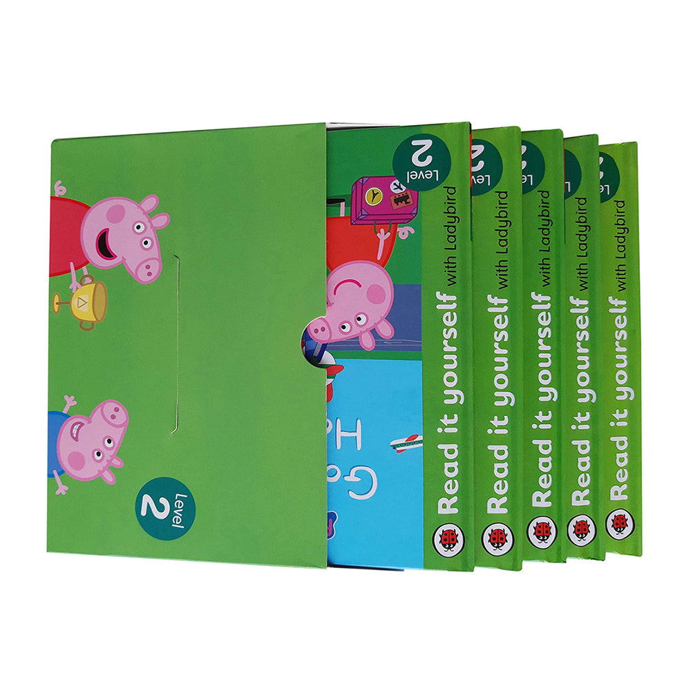 5pc Peppa Pig Read It Yourself Kids Reading Book Set Lvl2