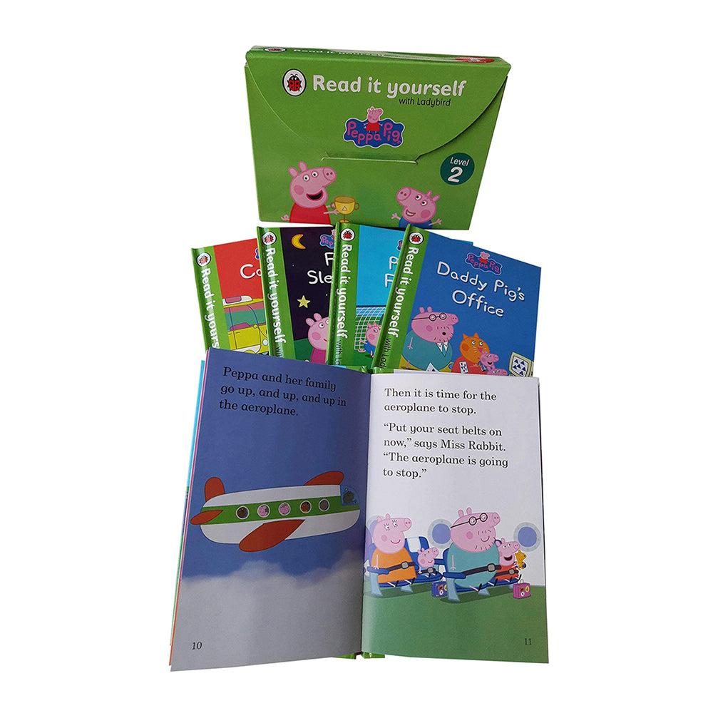 5pc Peppa Pig Read It Yourself Kids Reading Book Set Lvl2