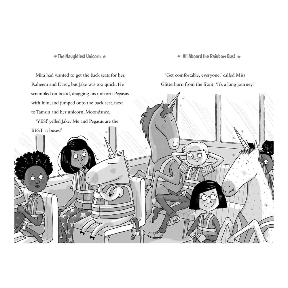 6pc Harper Collins Naughtiest Unicorn Kids Book Set 5y+