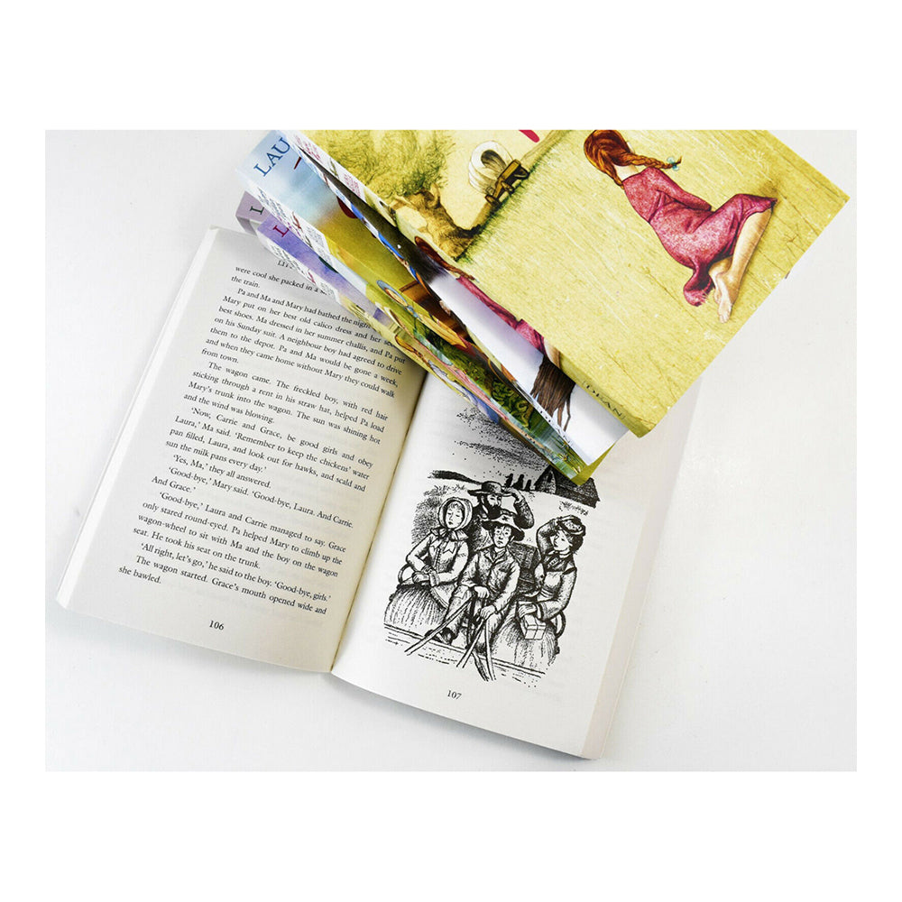 7pc Harper Collins Little House On The Prairie Story Book Set 12y+